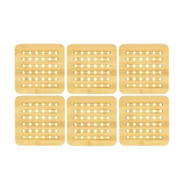 Imagem de 6 Suporte De Panela Prato Travessa Quente Protetor De Mesa - Mimo