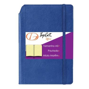 Imagem de Caderneta Smart 14X21cm 96 Fls Pautadas - TopGet, Azul