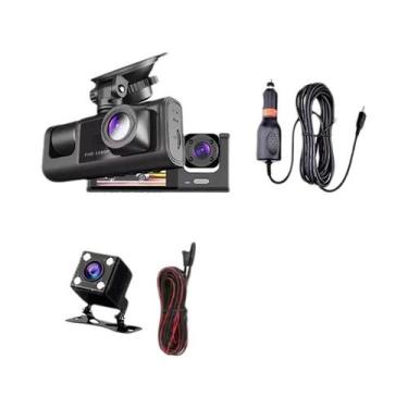 Imagem de Câmera DVR Veicular WiFi De 3 Canais FHD 1080P Mini Gravador De Vídeo 