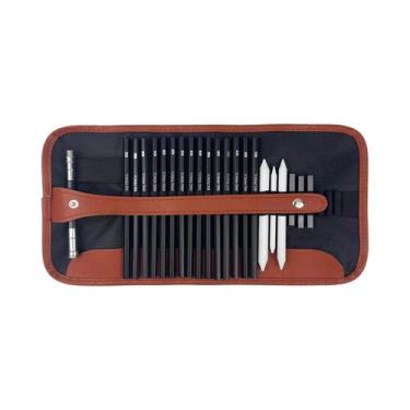 Imagem de Conjunto De 25 Peças De Lápis De Desenho Profissional Para Esboço E Co