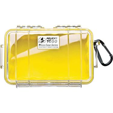 Imagem de Pelican Micro Case 1050 – para iPhone, GoPro, câmera e mais (amarelo/transparente)