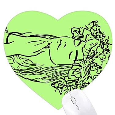 Imagem de Blessings Naturally Comely Frail Heart Mousepad Tapete de borracha para escritório