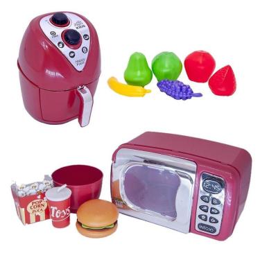Imagem de Menino Cozinha Eletro Chefe Comida Air Fryer Frutinhas 12P