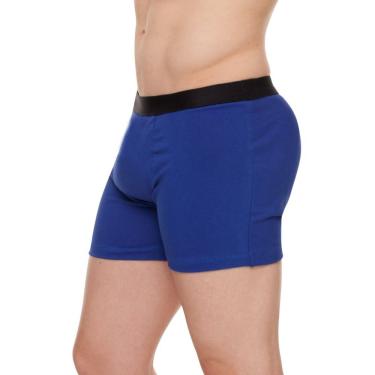 Imagem de Cueca Boxer Azul Com Enchimento Traseiro Empina Bumbum John Skull