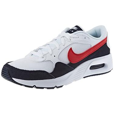 Imagem de Nike Big Boys Air Max SC Casual Sneakers White/University Red (Numeric_6_Point_5)