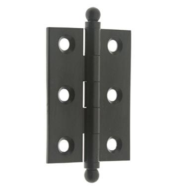 Imagem de idh by St. Simons 82015-019 Dobradiças de armário de 5 cm x 3,8 cm (par), 3,8 cm, preto fosco