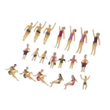 Imagem de Newmind 20x 1:100 Scale Colorful Model Beach Swimwear Male Female Figures Model Pose