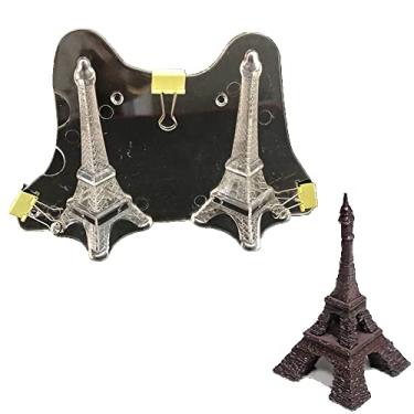 Imagem de TUKE 7,92" x 5" x 2,88" 3D Tamanho Grande Torre Eiffel Policarbonato (PC) Moldes de Chocolate Molde de Doces para Decoração de Bolo Ferramentas de Assar Casa Transparente