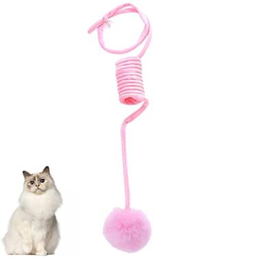 Imagem de pelúcia brinquedo gato | Segura Coçar Pet - Brinquedo interativo pelúcia para gatos, bolas suprimentos para gatos para gatinhos interior, ótimo presente Rianpesn