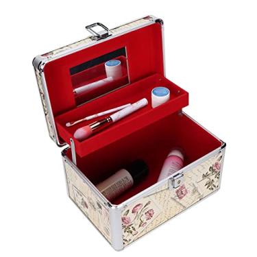 Imagem de Estojo de cosméticos Estojo de maquiagem Estojo organizador de maquiagem Estojo de armazenamento vazio, caixa de armazenamento de cosméticos portátil para maquiador/esteticista