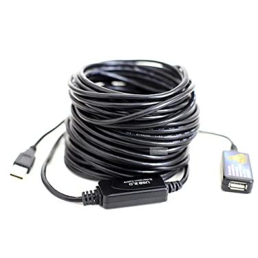 Imagem de Cabo Extensor Usb 2.0 Amplificador Repetidor 20 Metros Faz
