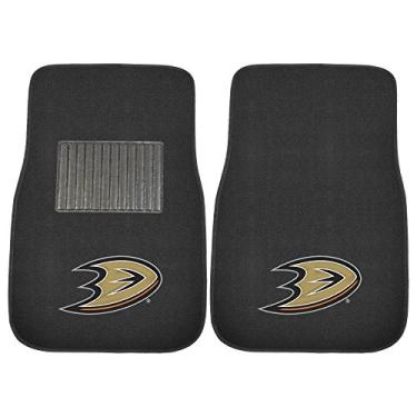 Imagem de FANMATS 17198 NHL Anaheim Ducks Conjunto de tapetes para carro bordados, 43 cm x 65 cm