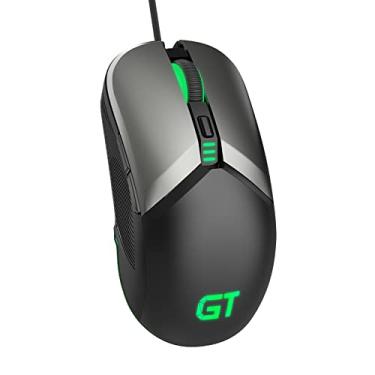 Imagem de Mouse para jogos com fio, mouse óptico USB RaceGT com retroiluminação RGB, ajustável de alta precisão de 1000 a 8000 DPI, mouse USB ergonômico para computador para Windows/PC/Mac/Laptop