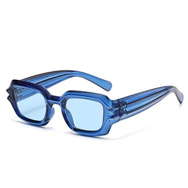 Imagem de Óculos de Sol Quadrado Personalidade Óculos de Sol Moda Pernas Onduladas Forma Côncavo Óculos de Sol Hip Hop Moderno, 4, Tamanho Único