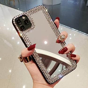 Imagem de Fashion Diamond Mirror Ring Holder phone Case For Samsung Galaxy S22 Plus s22u s21fe s20fe s20 plus s21 ultra back Cover, 1, For Samsung note 8