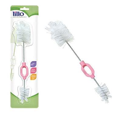 Imagem de Escova de Limpeza Para Mamadeira 2 em 1, Lillo, Branco