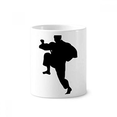 Imagem de Shaolin Kung Fu Chinesa Chinesa Arte Marcial Escova de Dentes Suporte para Caneca, Suporte de Cerâmica