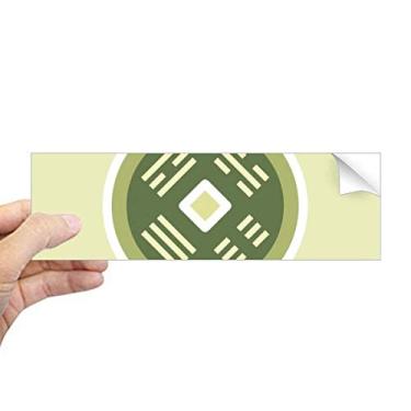 Imagem de DIYthinker Copper Cash China Pattern Retangular Bumper Adesivo Notebook Janela Decalque