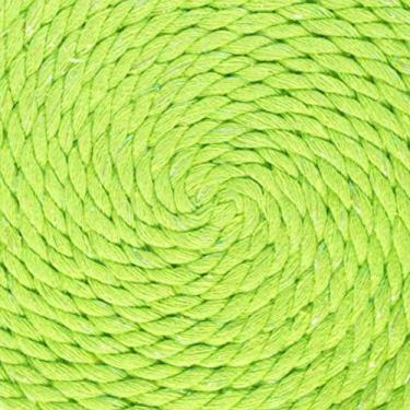 Imagem de Corda de algodão trançado natural West Coast Paracord – Corda artesanal – Corda tripla super macia e forte para esportes, decoração, artesanato, macramê, uso interno (3,5 cm x 1,8 m, glitter verde limão)