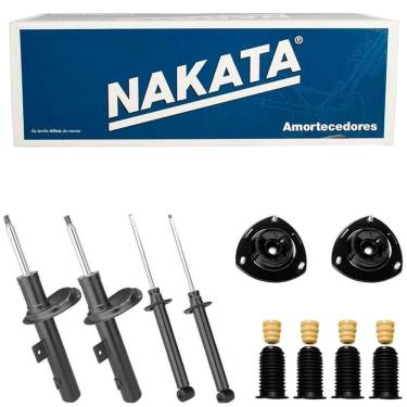 Imagem de 4 Amortecedor Gol G5 G6 G7 08 a 20 Diant Tras Nakata e Kit