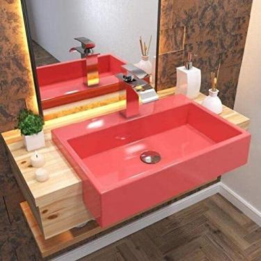 Imagem de Cuba de Semi Encaixe para Banheiro XRT550 Retangular Compace