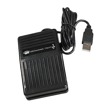 Imagem de MOOKEENONE Adaptador de teclado USB para interruptor de pé, pedal Singal, controle de jogo para teclado, mouse, PC, laptop