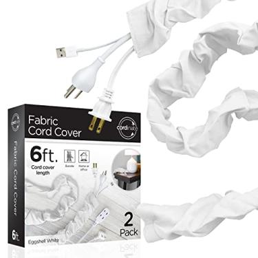 Imagem de Cordinate, Eggshell White, pacote com 2, 1,8 m, gerenciamento e ocultação de cabos para lâmpadas, luminárias e mesas, 48656