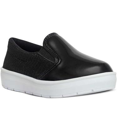 Imagem de Tenis Infantil Menina Nº 20 ao 27 Slip On Feminino Casual 11.84 (Preto, BR, Criança de 1 a 3 anos, Numérico, 21)