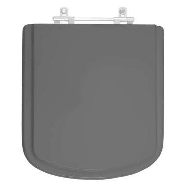 Imagem de Assento Sanitário Poliester Lirio Preto para vaso Fiori