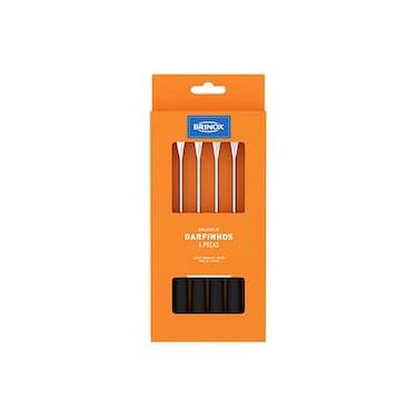 Imagem de Conjunto de Garfos para Fondue/Petisco Brinox Beli Preto - 6 Peças