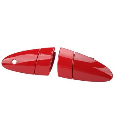 Imagem de Qiilu 1 par de maçanetas exteriores de carro 72141 SZT G01 esquerda direita conjunto de maçanetas externas apto para CR Z 2011 a 2015 (vermelho)
