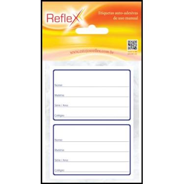 Imagem de Reflex 1222, Etiqueta Escolar, Tarja, Multicolor, Pacote de 8