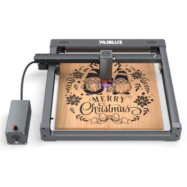 Imagem de Tenglan Gravador a laser L6 com sistema de bomba de ar Gravação silenciosa de potência a laser de 10W Software Suporte Controle de APP e proteção anti-inclinação Fácil montagem