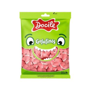 Imagem de Bala de Gelatina Beijos Tipo Fini Docile 1Kg