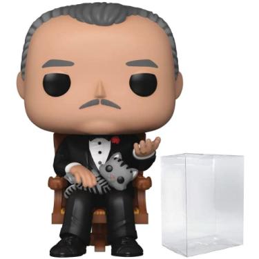 Imagem de POP Boneco de vinil Funko de O Poderoso Chefão 50º - Don Vito Corleone (pacote com caixa protetora compatível), multicolorido, 9,5 cm