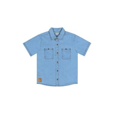 Imagem de Infantil - Camisa Polo em Jeans Quimby Azul  menino