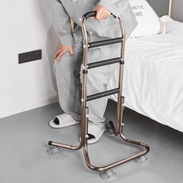 Imagem de Trilho de cadeira para idosos, trilho de mão de segurança com altura ajustável, trilhos de assistência para cama, suporte para mobilidade