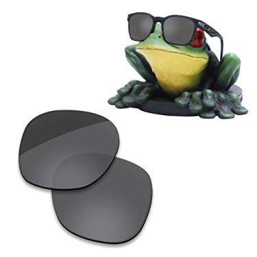 Imagem de Acefrog Lentes de substituição polarizadas revestidas AR para óculos de sol Oakley Garage Rock OO9175 – preto escuro
