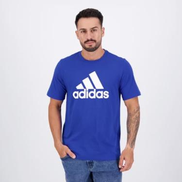Imagem de Camiseta Adidas Big Logo Azul e Branca