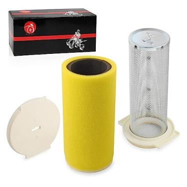 Imagem de Kit de filtro de ar e guia e tampa final 2000 2001 2002 Para Yamaha KODIAK 400 YFM400 5GH-14458-01-00 5GH-14451-00-00