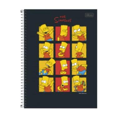 Imagem de Caderno Universitário Simpsons 160 Folhas 10 Matérias Tilibra