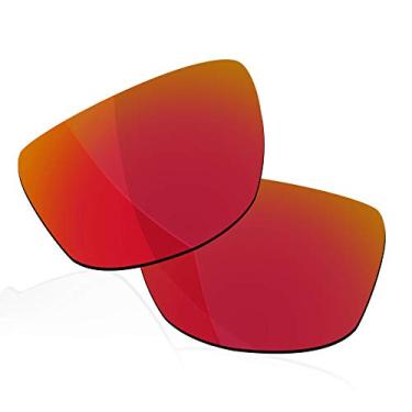Imagem de RockShell Lentes polarizadas de reposição para óculos de sol Oakley Sliver Stealth OO9408 – vermelho vulcânico