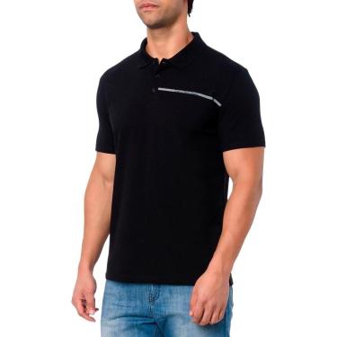 Imagem de Polo Calvin Klein Masc Palito Preta - CKJM200-0987-Masculino