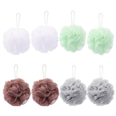 Imagem de Tbestmax Esponja de banho de malha – Esponja de banho esfoliante de malha para chuveiro com bola de chuveiro