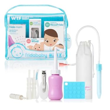 Imagem de Frida Baby Kit De Presente Higiene Do Bebê Fridababy Transparente Com Acabamento Azul