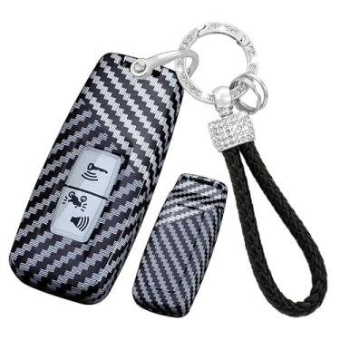 Imagem de ontto Capa protetora para chave de motocicleta Honda com textura de carbono para pcx 160/125 adv 150/160/350 2021-2022 scoopy 2023 VISION SH 125i/150i/300i 2015-2019, preta