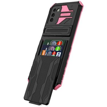 Imagem de Capa Capinha Anti Impacto para Samsung Galaxy A03S 4G LTE com Card Slot Carcaça Carteira Antiqueda - Rosa