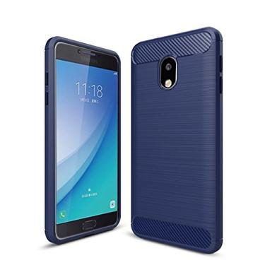 Imagem de Capa para Samsung Galaxy J5 2017 /J530/J5 Pro, capa de material de fibra de carbono, macia, antiderrapante, antiimpressões digitais, capa totalmente protetora para Samsung Galaxy J5 2017/J530/J5 Pro