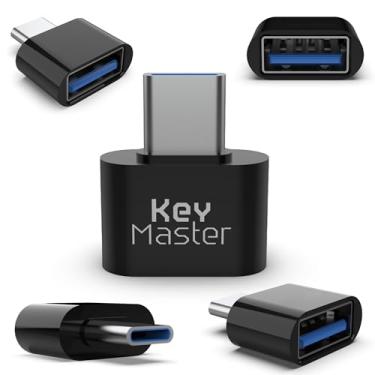 Imagem de Adaptador USB para USB C (pacote com 5); preço econômico para compras em massa; Converter porta USB para laptop, telefone, computador, teclado; USB C para USB 2.0; adaptador USB-C macho para