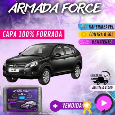 Imagem de Capa Cobrir Carro JAC J3 100% Forrada Armada Force 100% Impermeável Fo